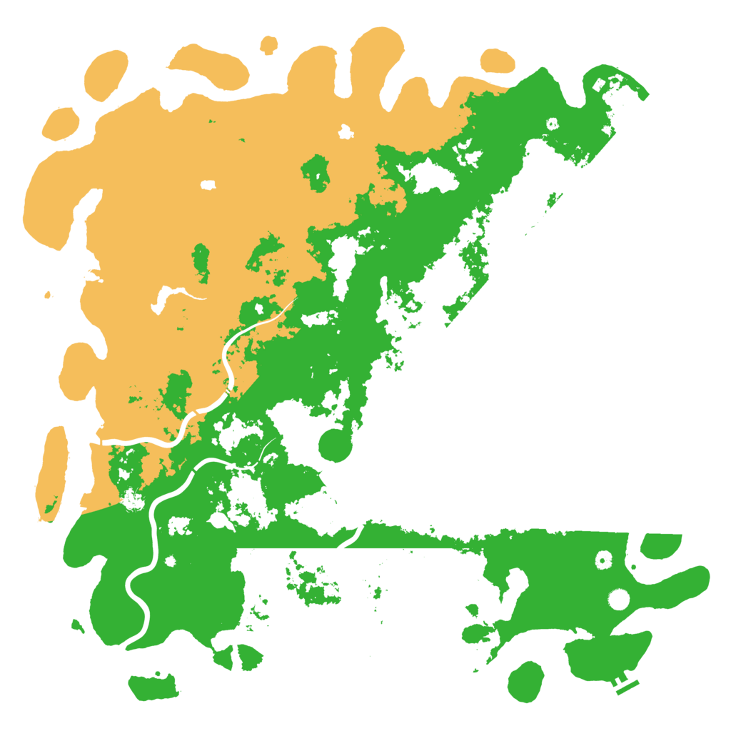 Biome Rust Map: Procedural Map, Size: 6000, Seed: 1937744632