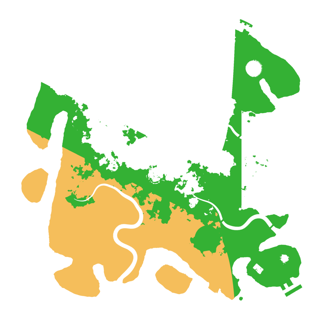 Biome Rust Map: Procedural Map, Size: 3500, Seed: 66778899