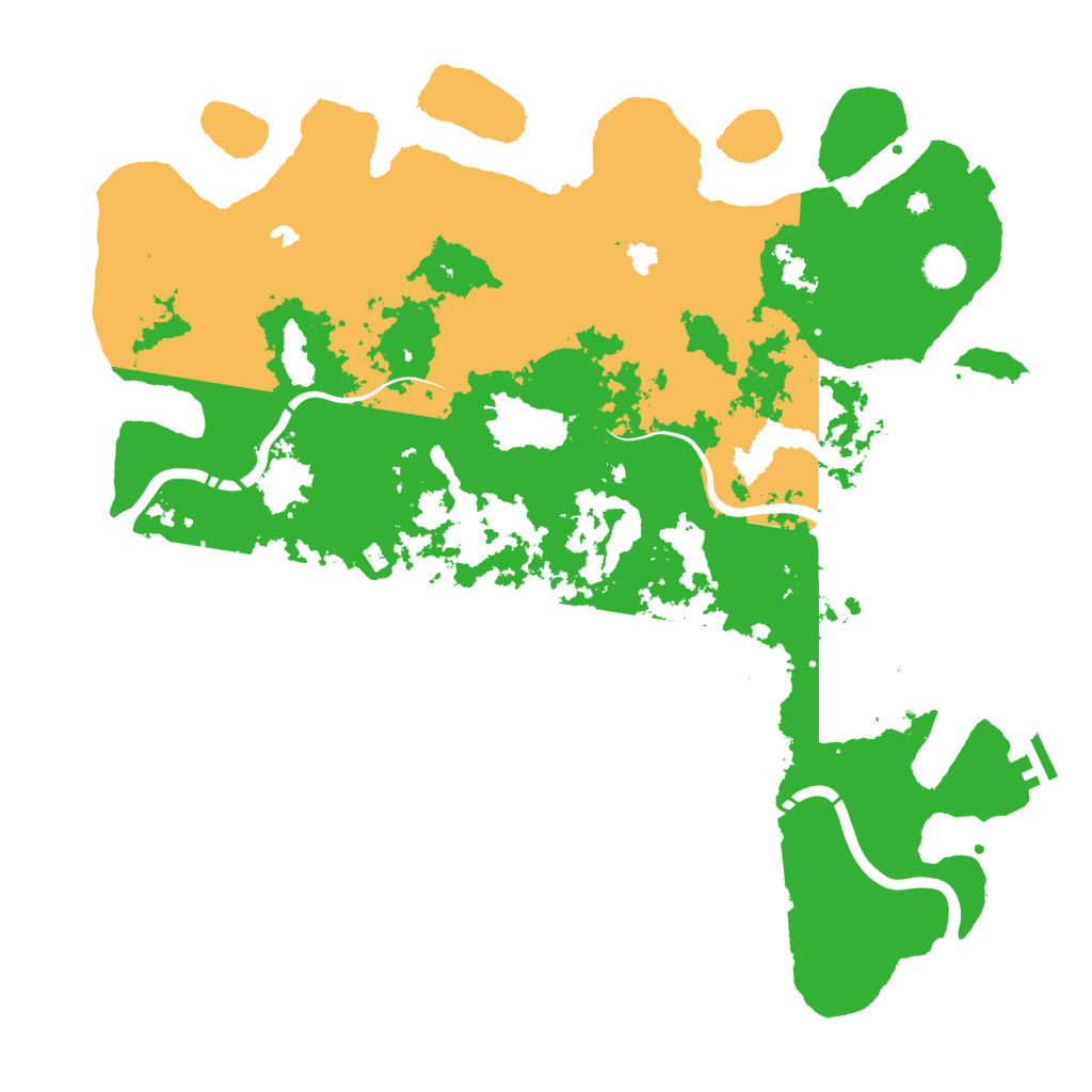 Biome Rust Map: Procedural Map, Size: 4500, Seed: 17268