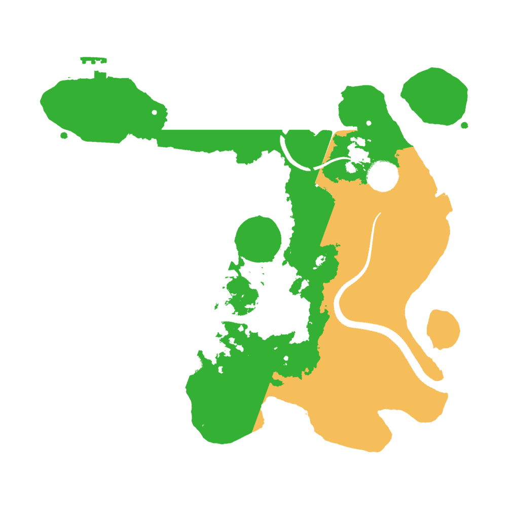 Biome Rust Map: Procedural Map, Size: 3000, Seed: 2534533