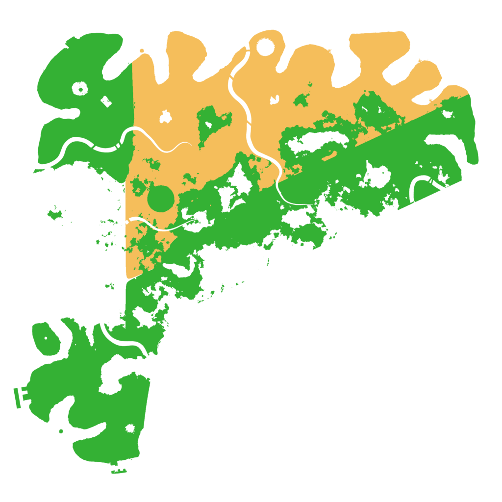 Biome Rust Map: Procedural Map, Size: 5000, Seed: 65436