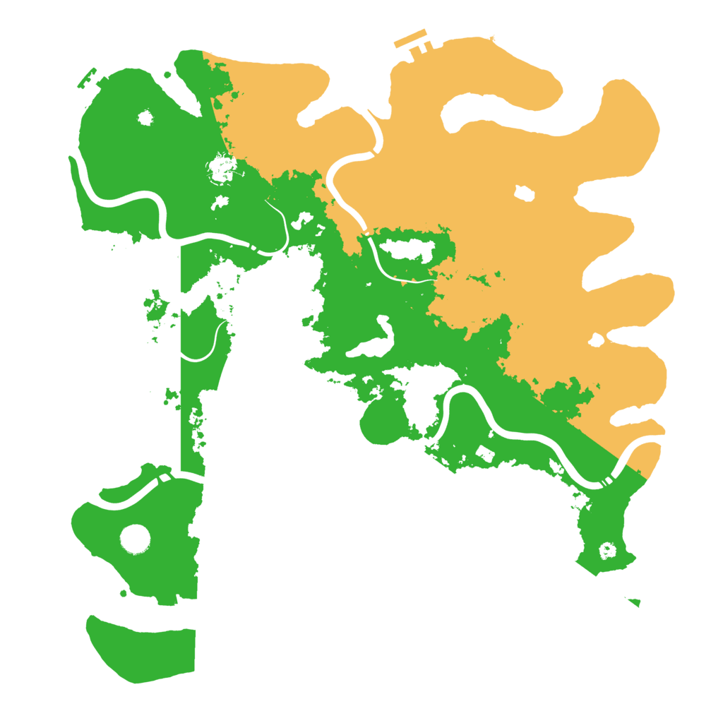 Biome Rust Map: Procedural Map, Size: 4300, Seed: 617121142