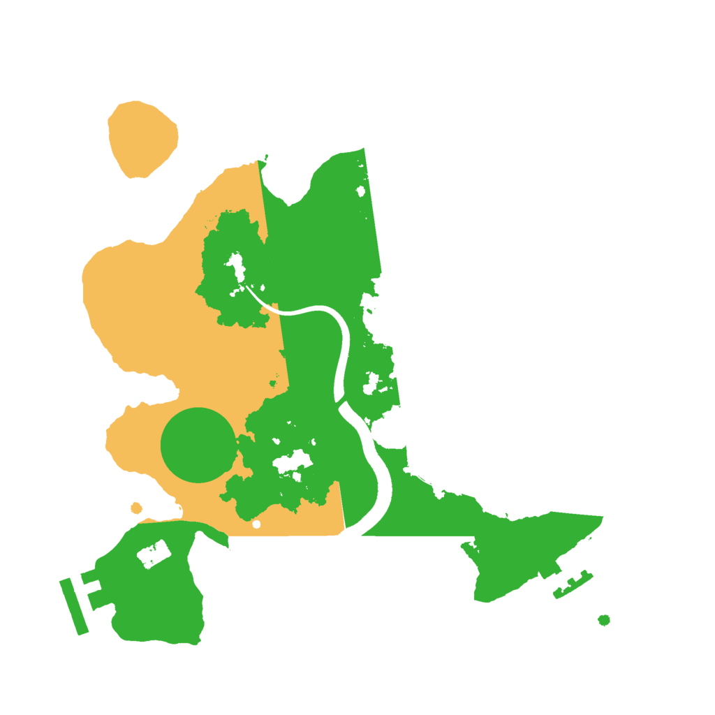 Biome Rust Map: Procedural Map, Size: 2500, Seed: 1795592865