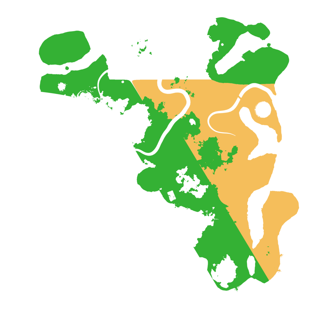 Biome Rust Map: Procedural Map, Size: 3500, Seed: 8139793