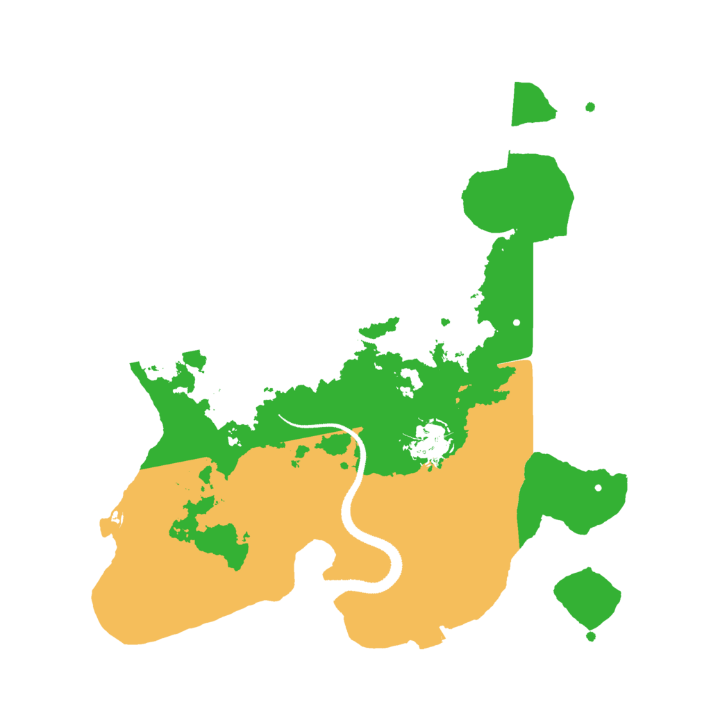 Biome Rust Map: Procedural Map, Size: 3000, Seed: 353430433