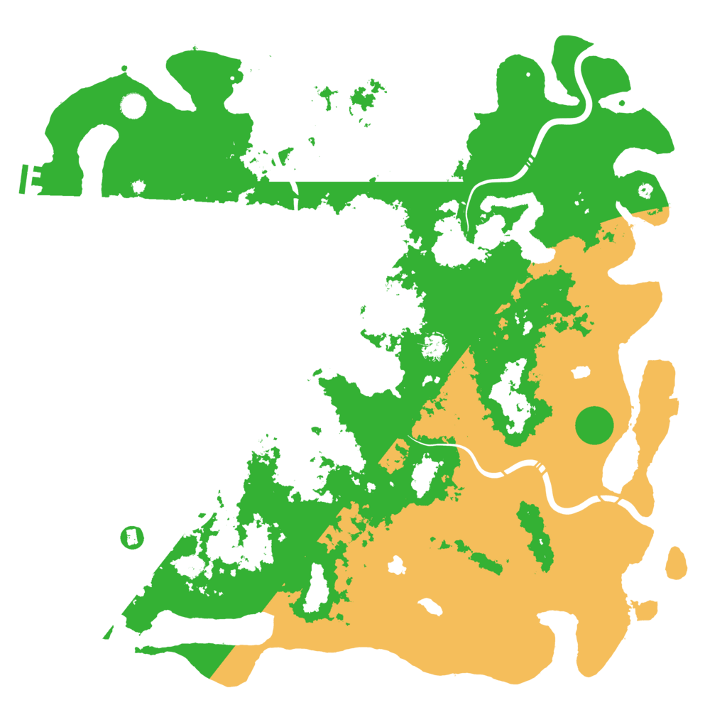 Biome Rust Map: Procedural Map, Size: 5000, Seed: 4576456