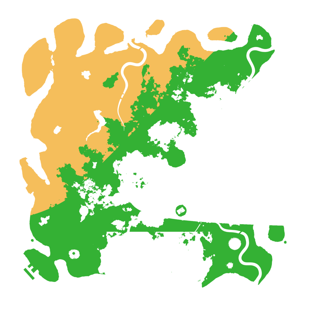 Biome Rust Map: Procedural Map, Size: 4500, Seed: 840529988