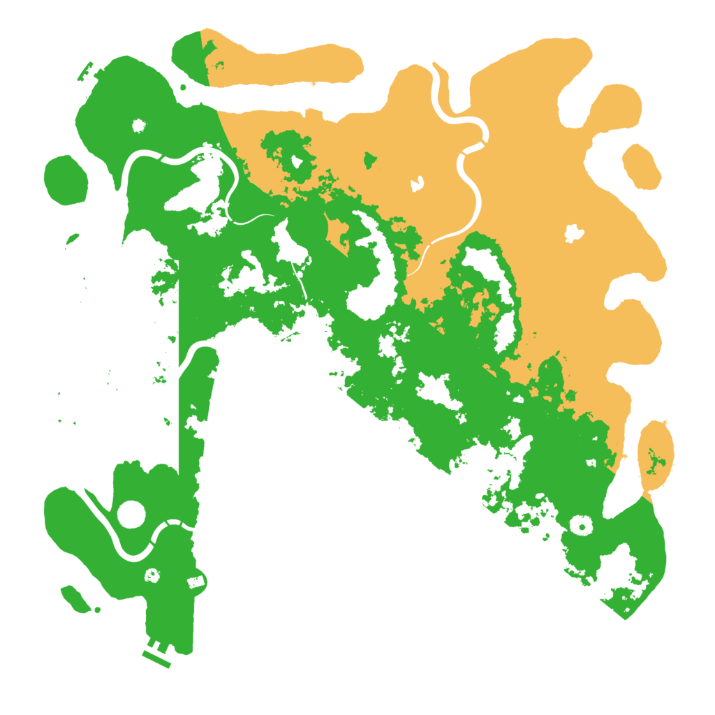 Biome Rust Map: Procedural Map, Size: 4800, Seed: 243555143