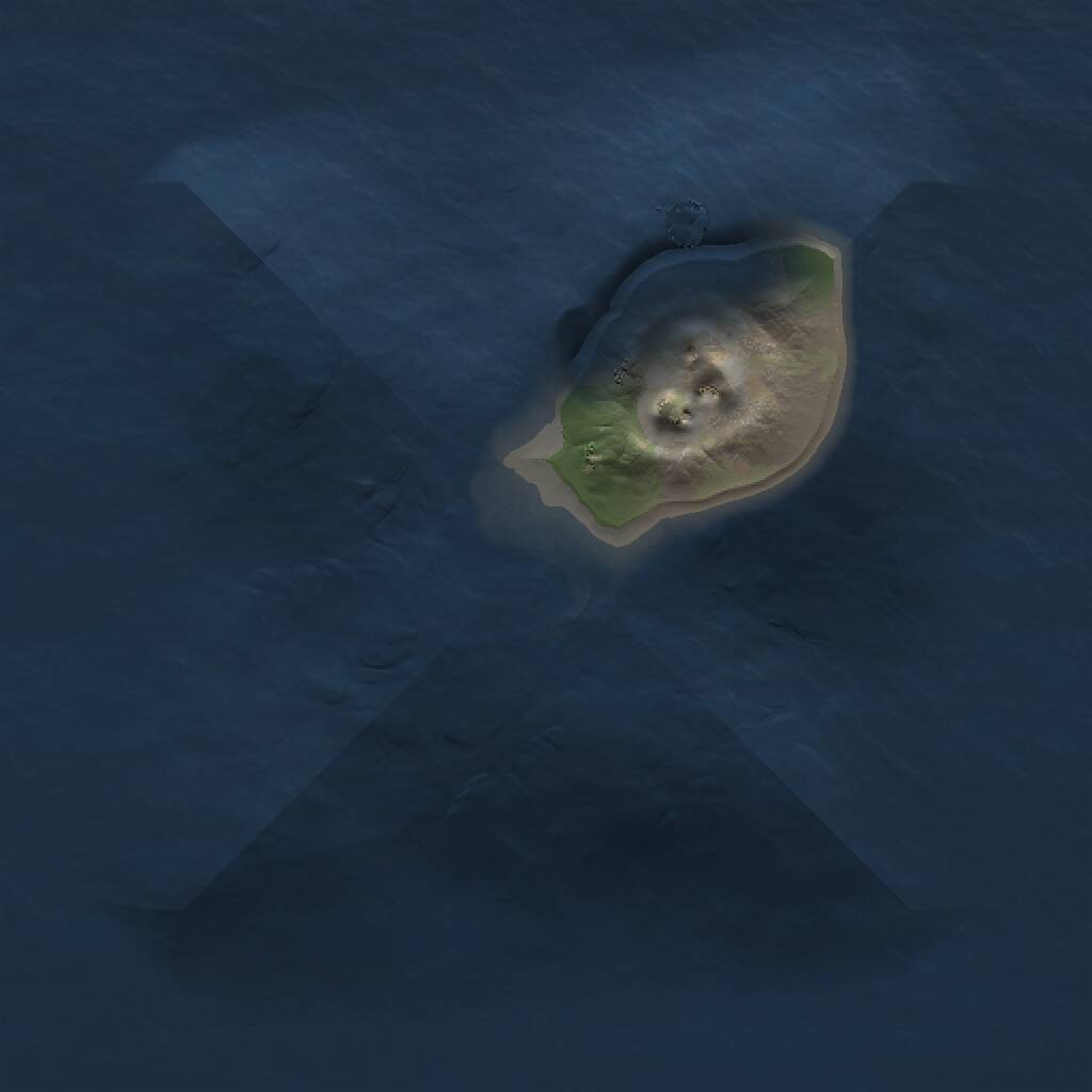 Rust Map: Procedural Map, Size: 1000, Seed: 1988647054, 1 Monuments