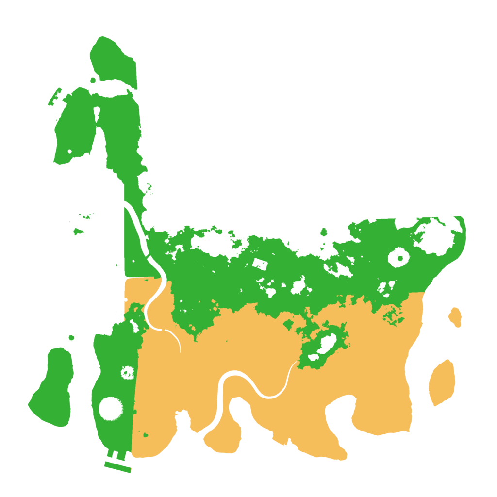 Biome Rust Map: Procedural Map, Size: 3700, Seed: 2056724127
