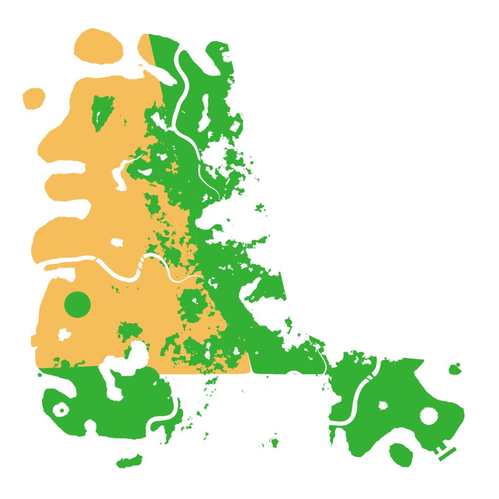 Biome Rust Map: Procedural Map, Size: 5000, Seed: 3720