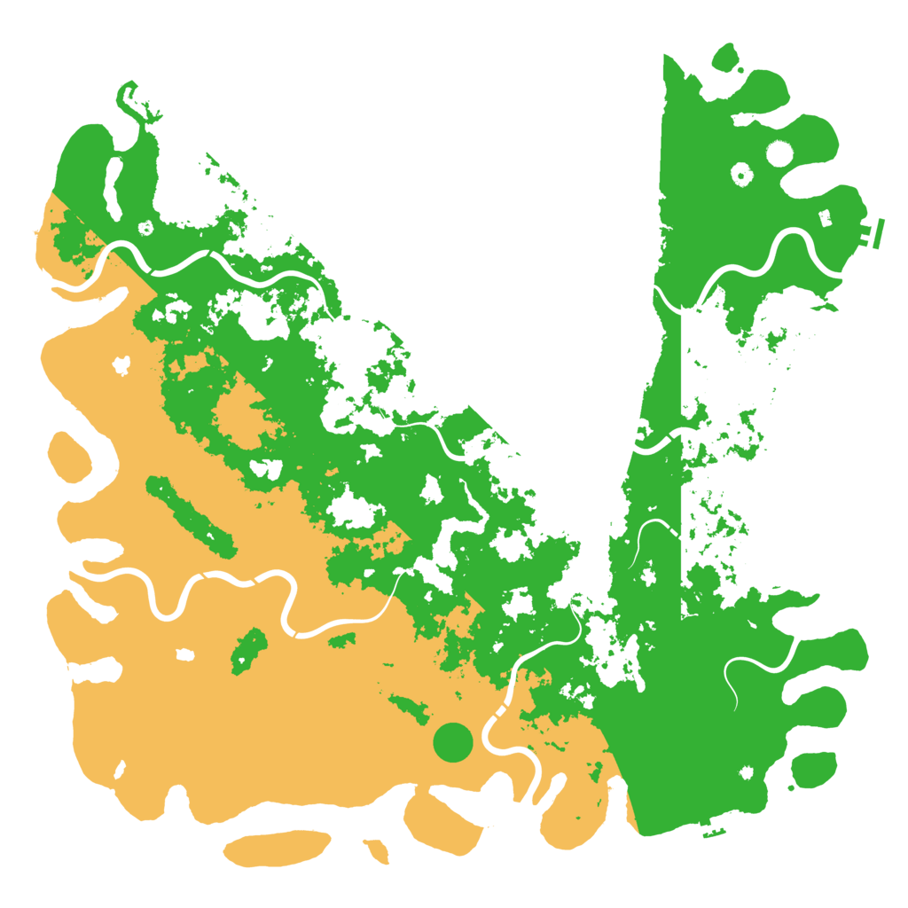 Biome Rust Map: Procedural Map, Size: 6000, Seed: 936277286