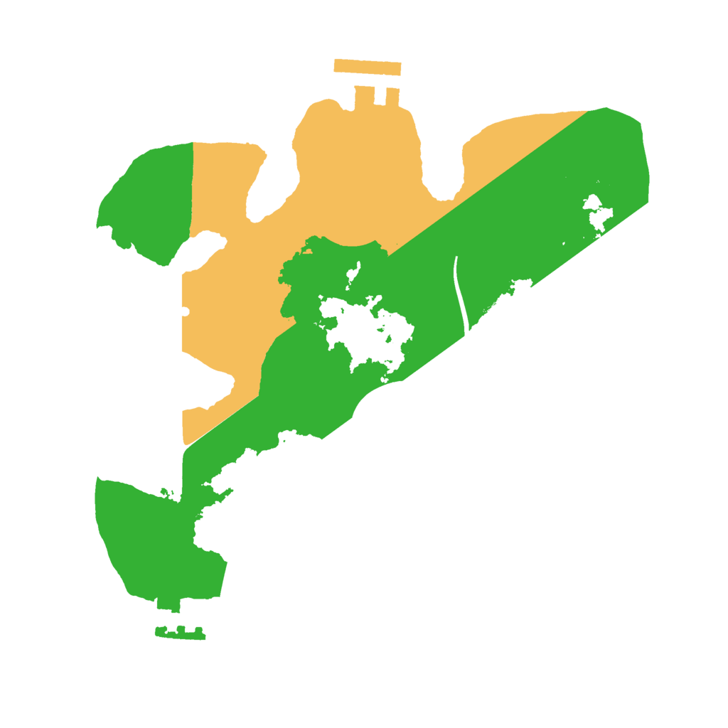 Biome Rust Map: Procedural Map, Size: 2200, Seed: 830183773