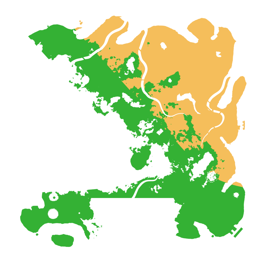 Biome Rust Map: Procedural Map, Size: 4500, Seed: 888259771