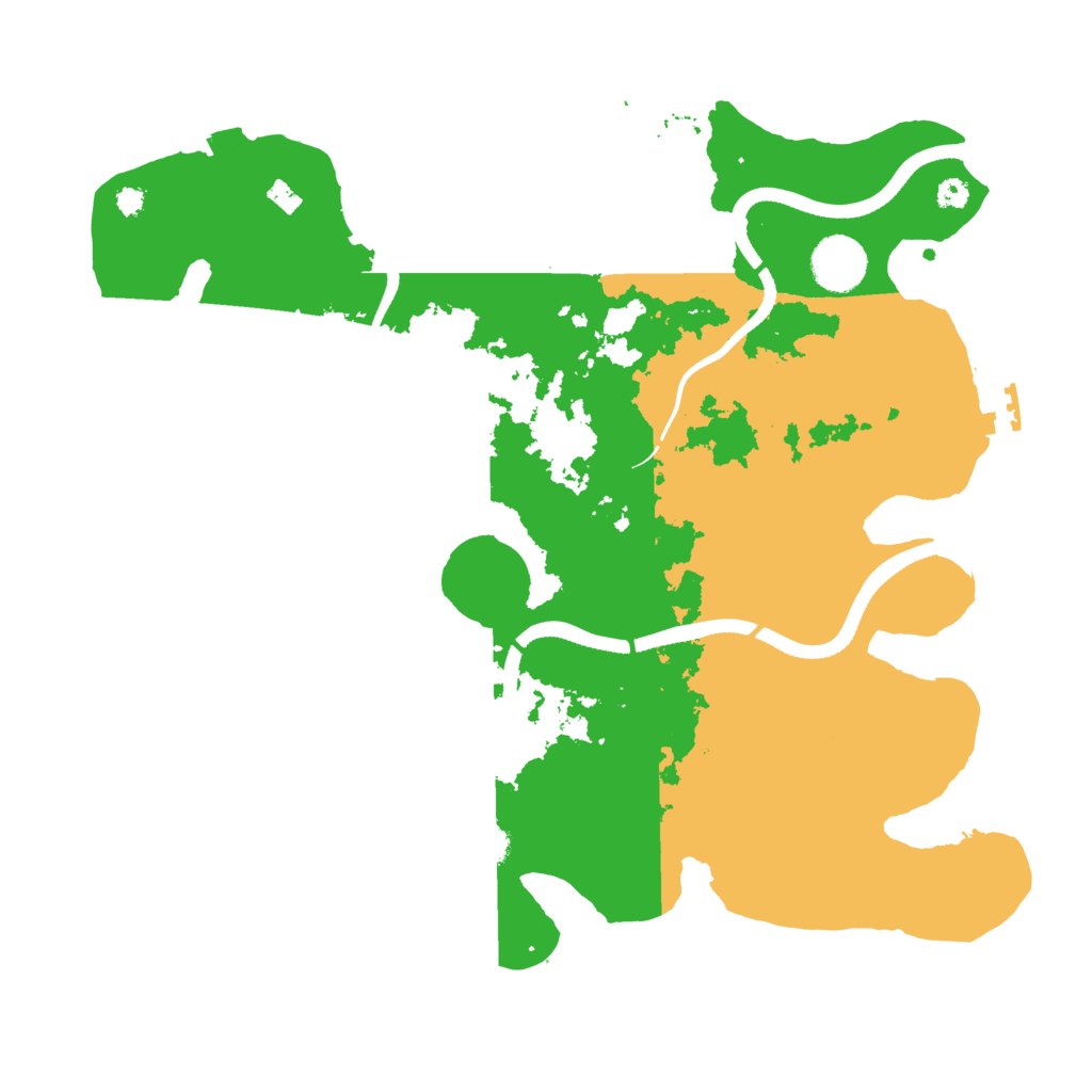 Biome Rust Map: Procedural Map, Size: 3500, Seed: 629246649