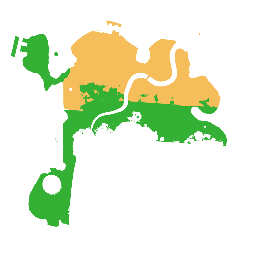 Biome Rust Map: Procedural Map, Size: 2500, Seed: 7124