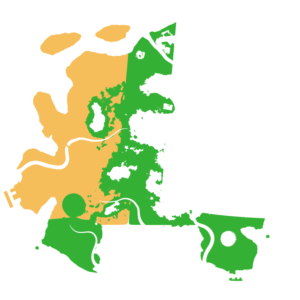 Biome Rust Map: Procedural Map, Size: 3500, Seed: 2341950