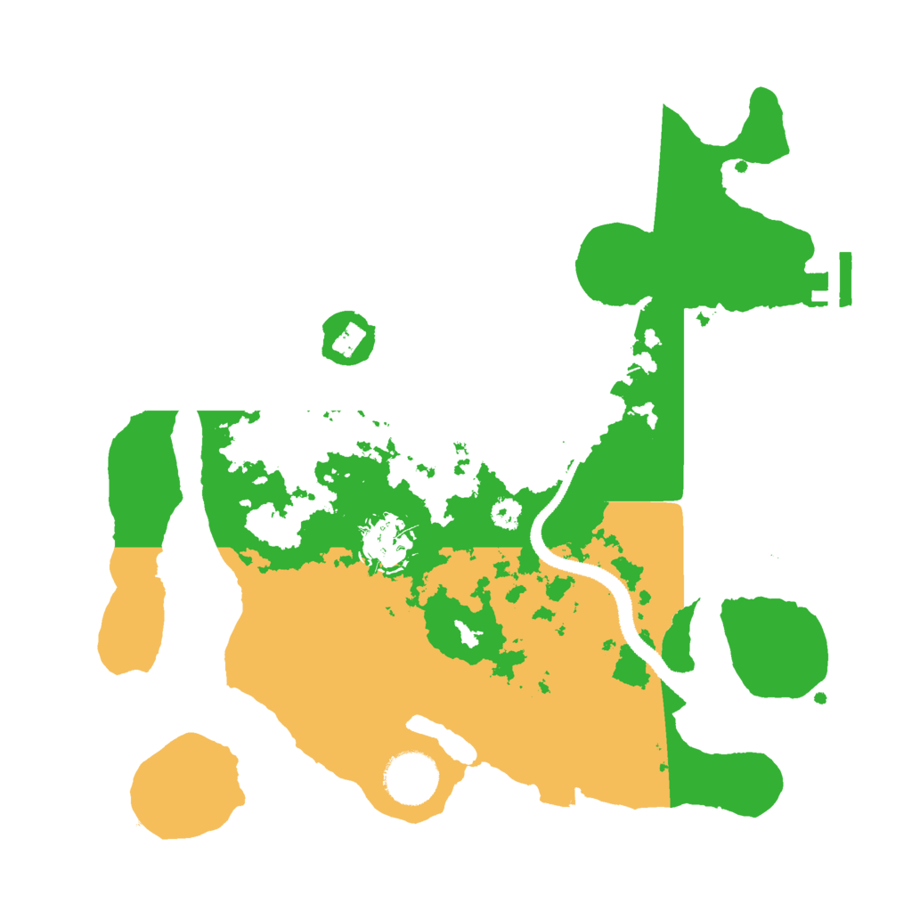 Biome Rust Map: Procedural Map, Size: 3000, Seed: 1582017887