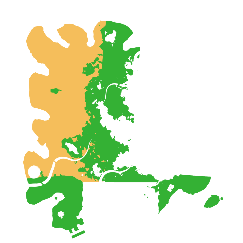Biome Rust Map: Procedural Map, Size: 3500, Seed: 68421937