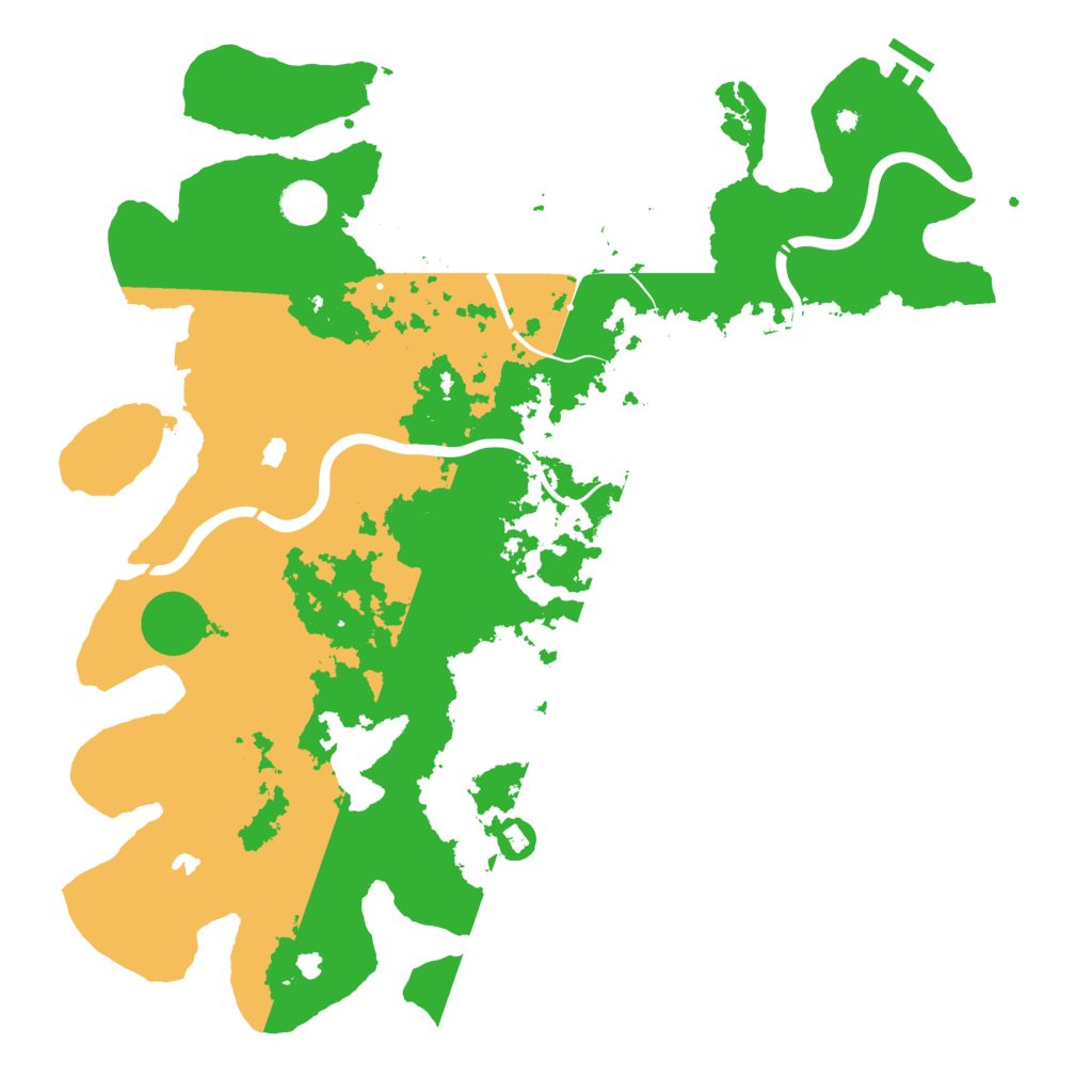 Biome Rust Map: Procedural Map, Size: 4500, Seed: 752443662