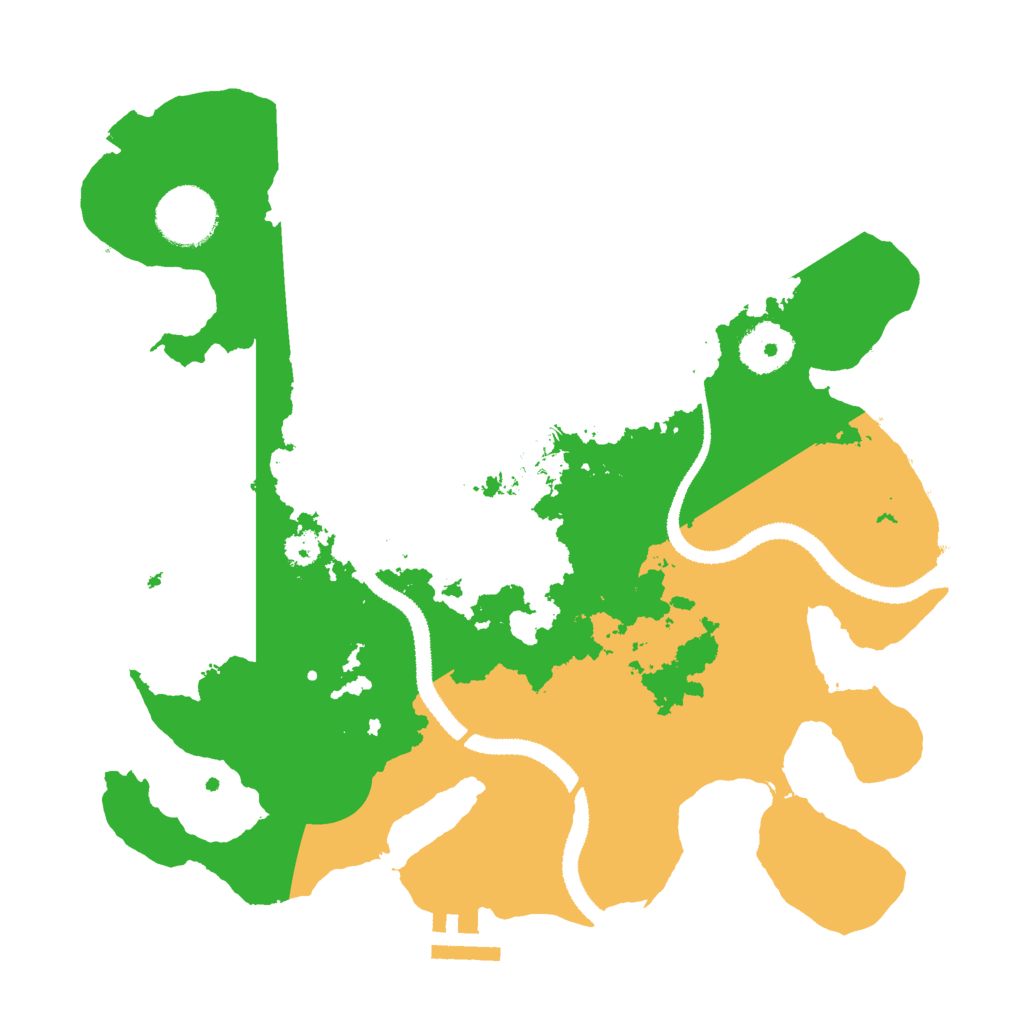 Biome Rust Map: Procedural Map, Size: 3000, Seed: 1433176515