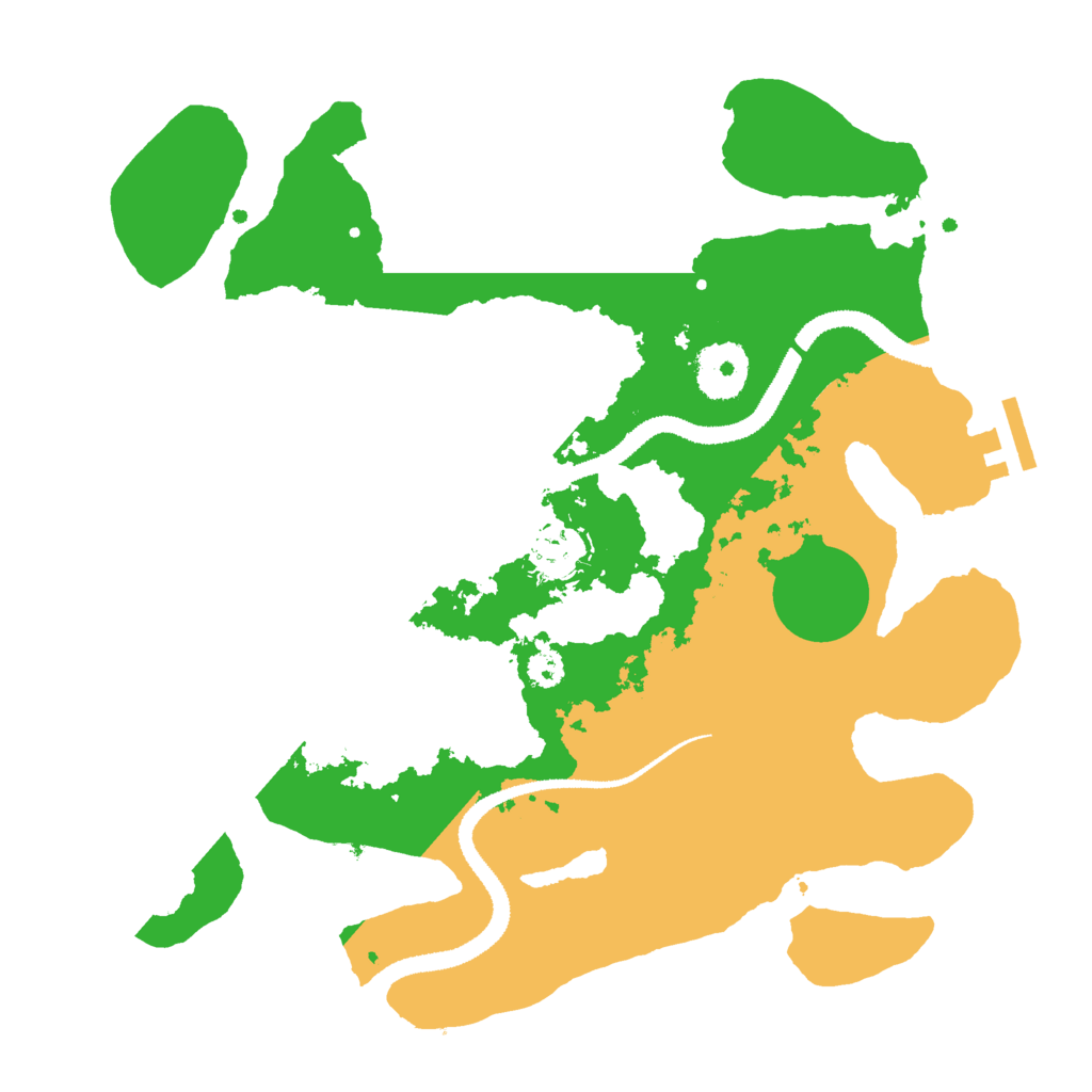 Biome Rust Map: Procedural Map, Size: 3000, Seed: 1866409910