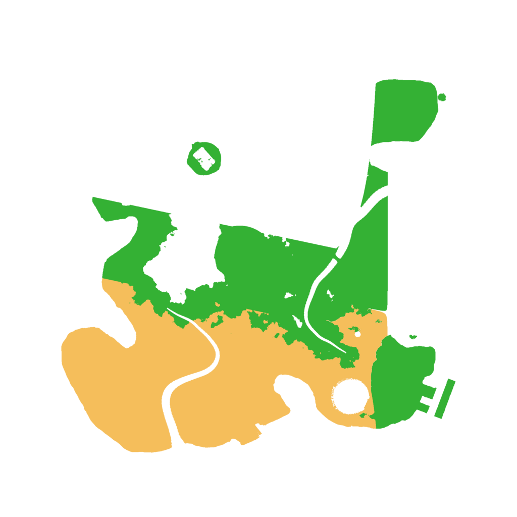 Biome Rust Map: Procedural Map, Size: 2600, Seed: 29300