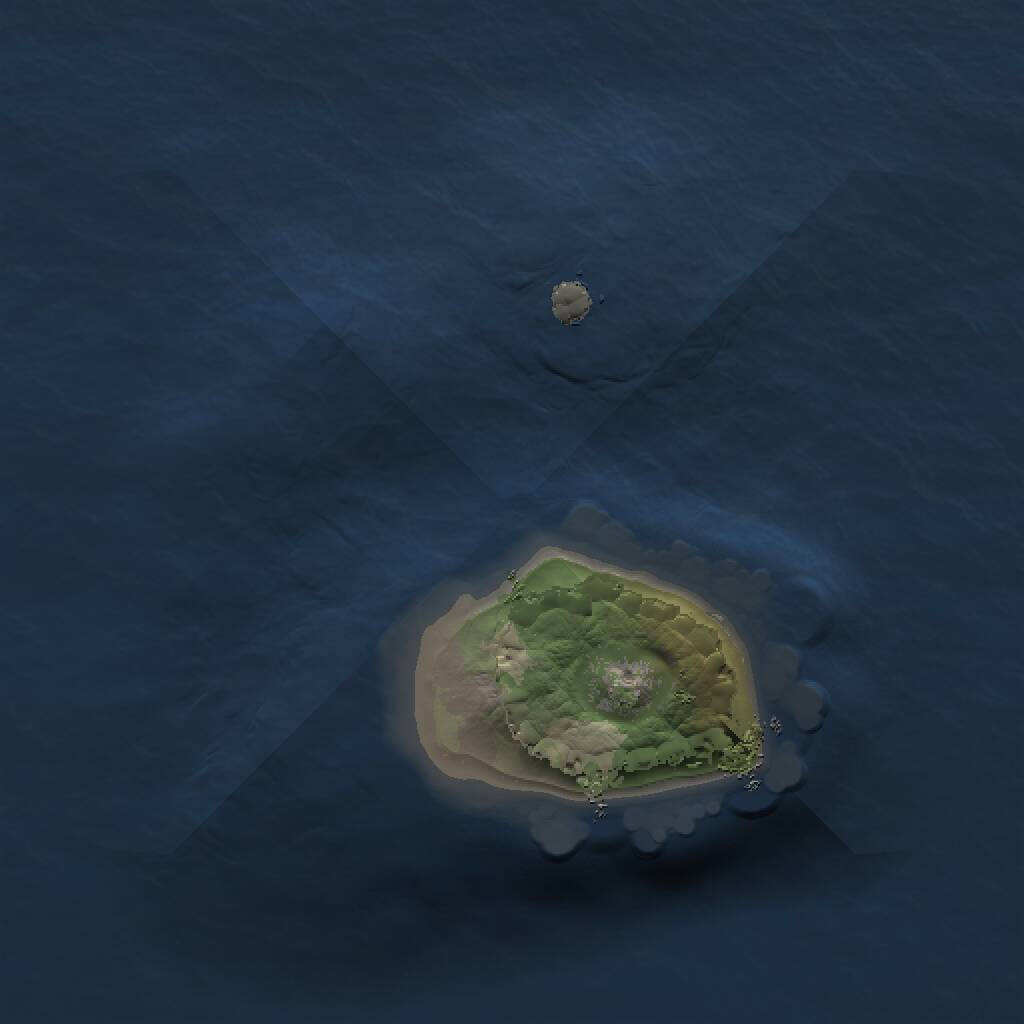Rust Map: Procedural Map, Size: 1000, Seed: 574261, 1 Monuments