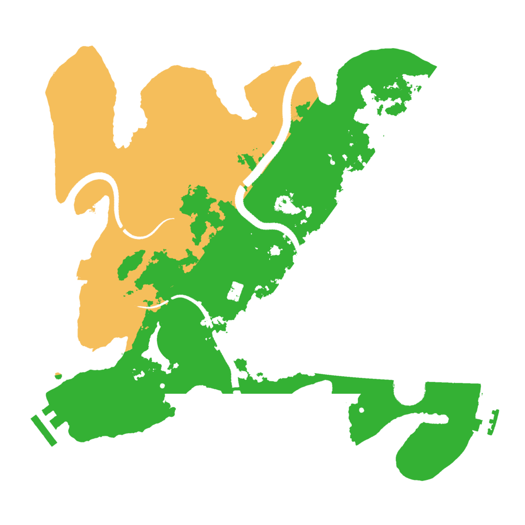 Biome Rust Map: Procedural Map, Size: 3000, Seed: 5076332