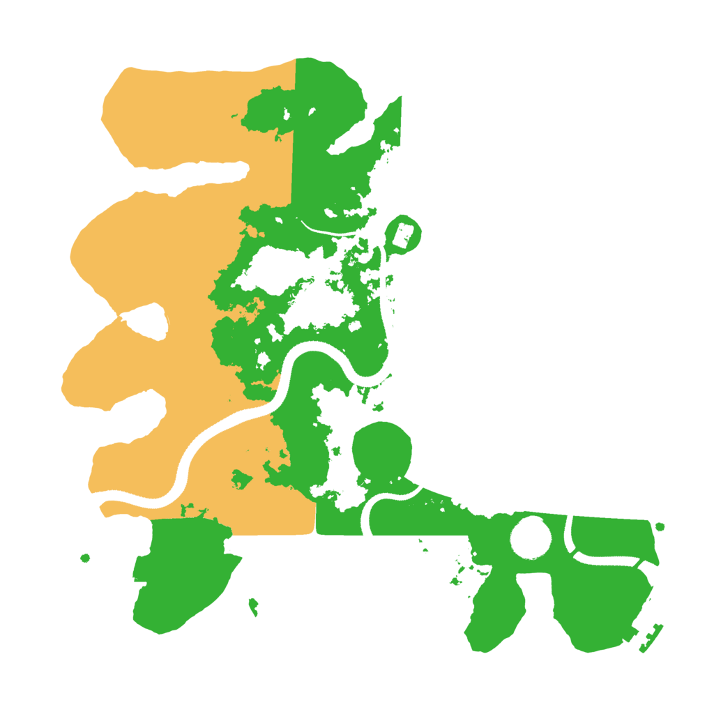 Biome Rust Map: Procedural Map, Size: 3200, Seed: 886825135