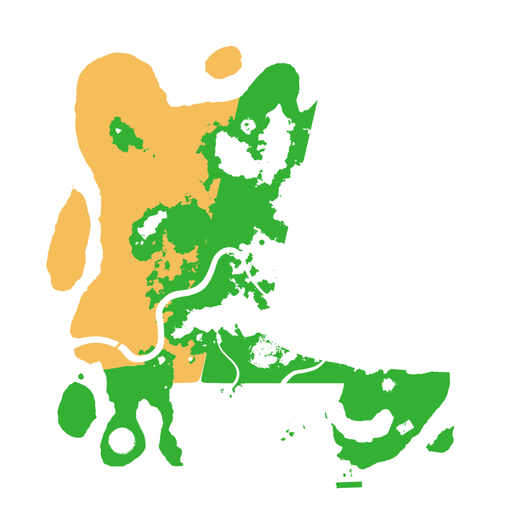 Biome Rust Map: Procedural Map, Size: 3500, Seed: 104647660
