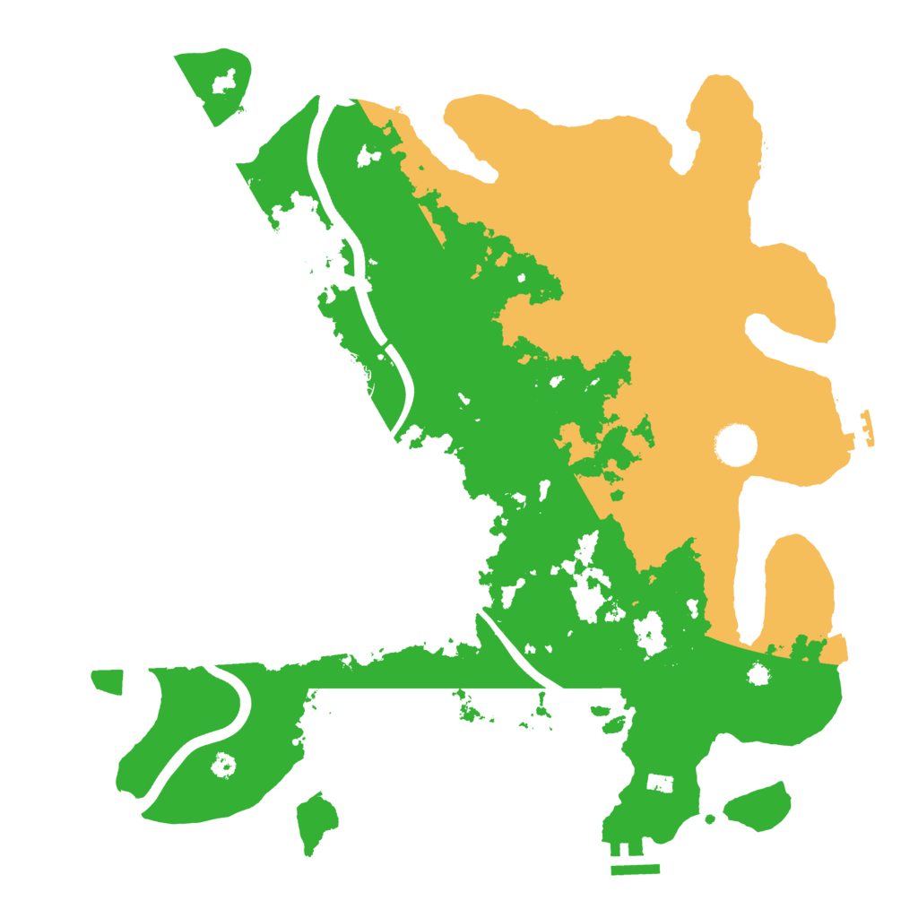 Biome Rust Map: Procedural Map, Size: 3800, Seed: 2999