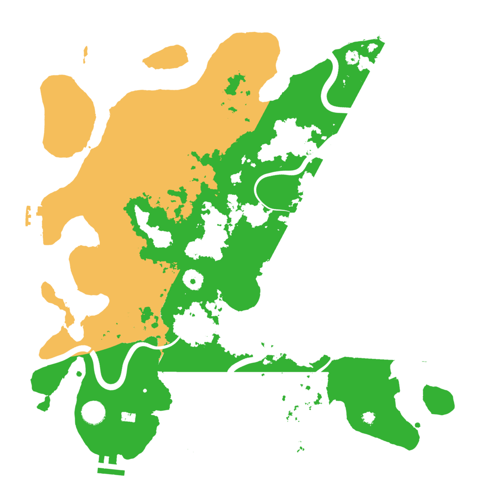 Biome Rust Map: Procedural Map, Size: 3700, Seed: 1342215867