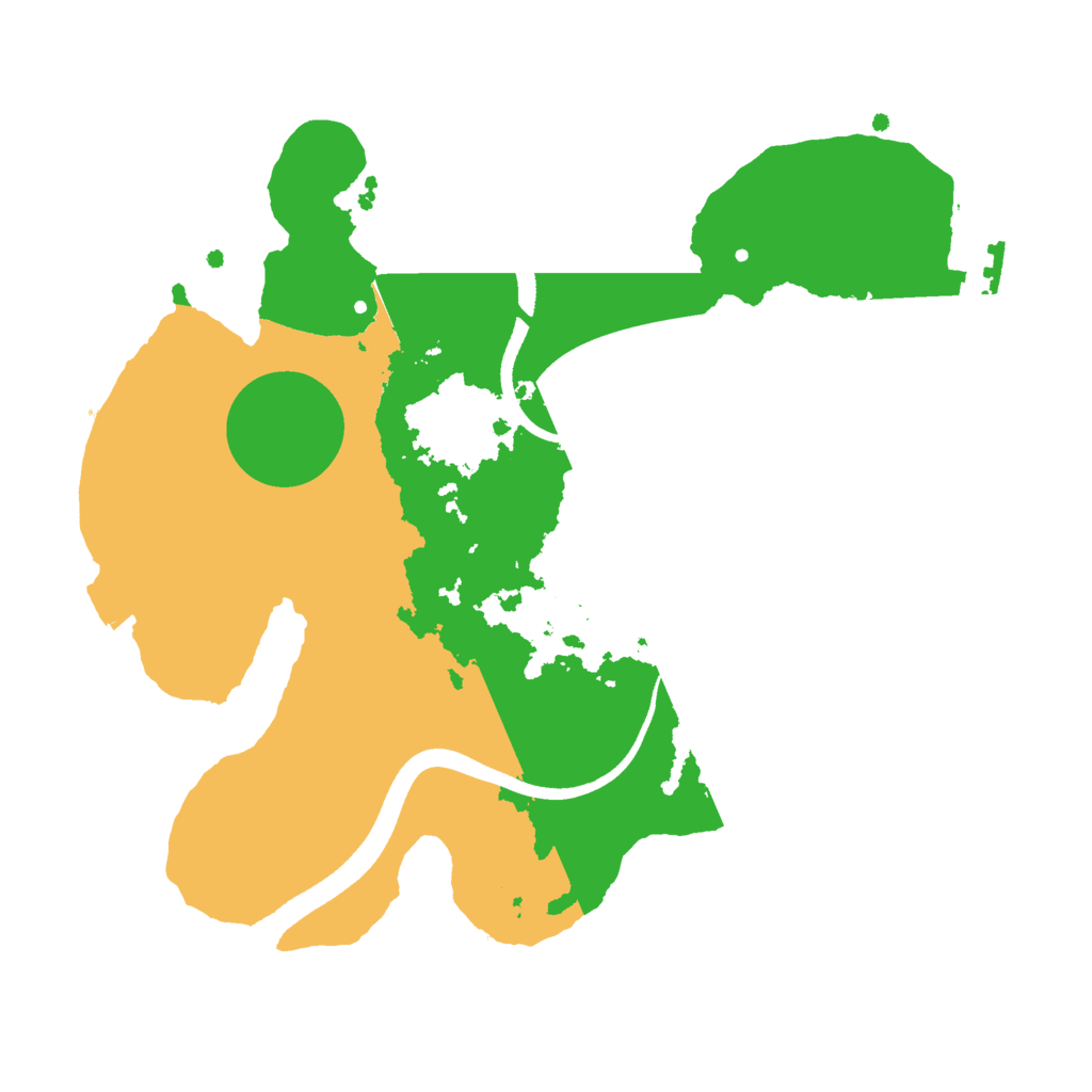 Biome Rust Map: Procedural Map, Size: 2500, Seed: 919536483