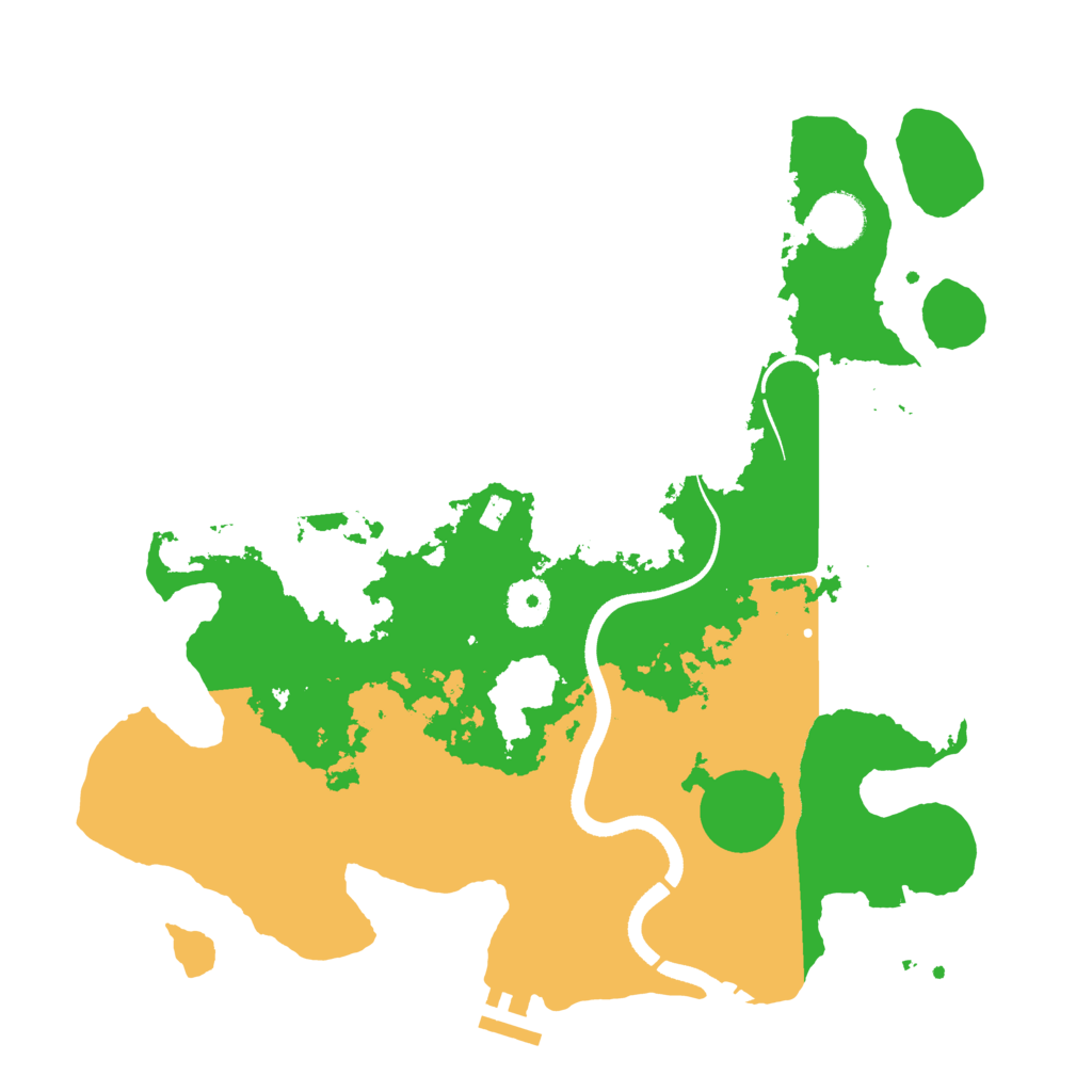 Biome Rust Map: Procedural Map, Size: 3500, Seed: 1033911239