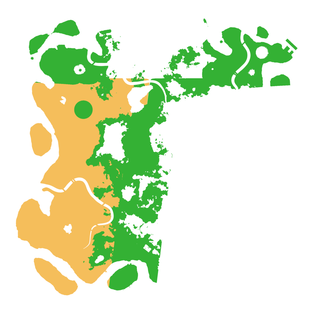 Biome Rust Map: Procedural Map, Size: 4500, Seed: 31623653