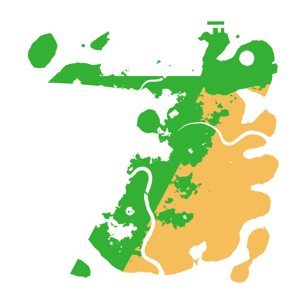 Biome Rust Map: Procedural Map, Size: 3600, Seed: 425891