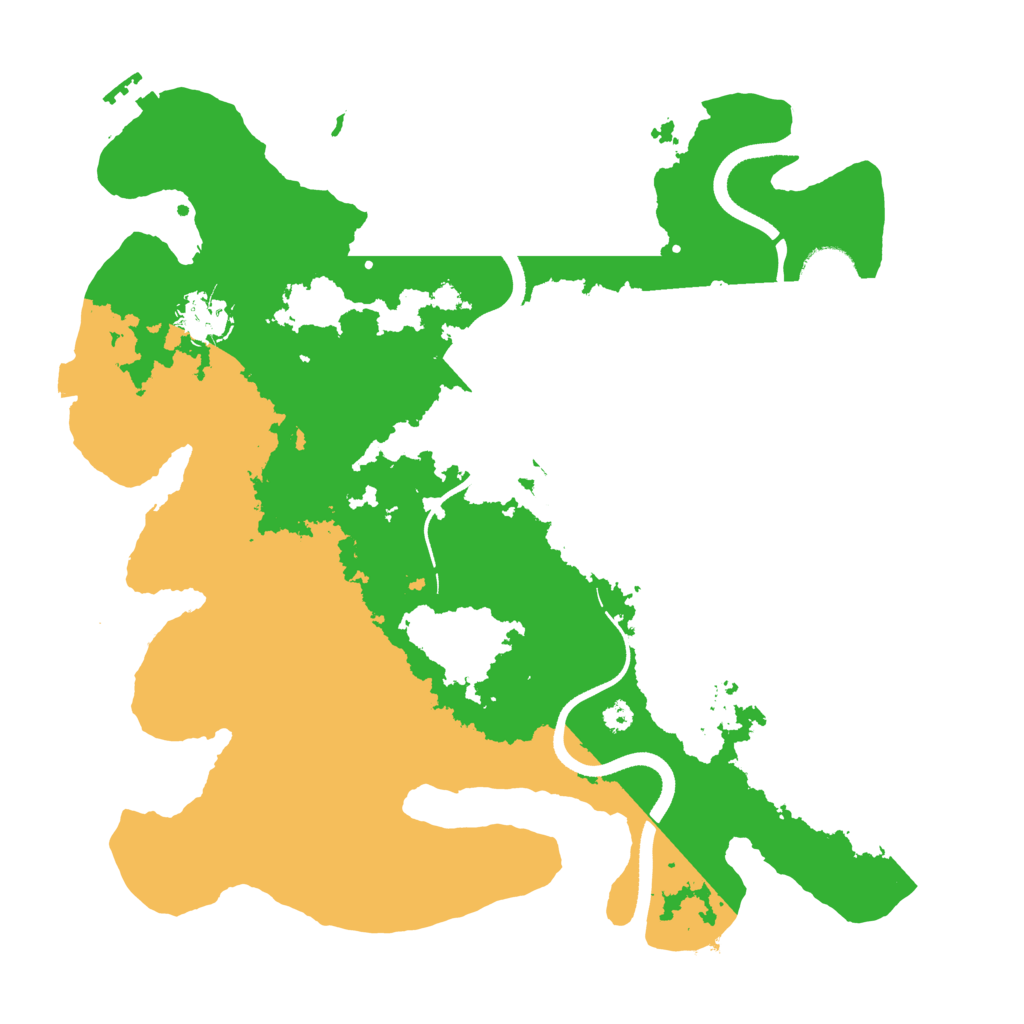 Biome Rust Map: Procedural Map, Size: 3500, Seed: 875579057