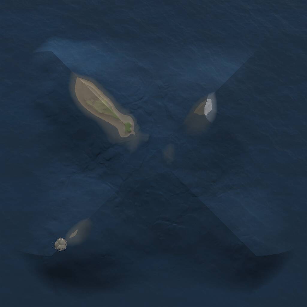 Rust Map: Procedural Map, Size: 1000, Seed: 285177332, 1 Monuments