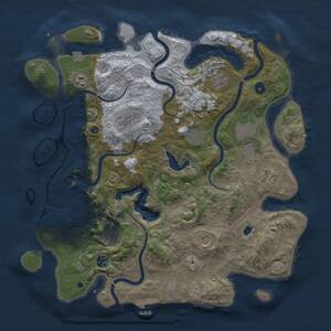 Thumbnail Rust Map: Procedural Map, Size: 4250, Seed: 19896586, 15 Monuments