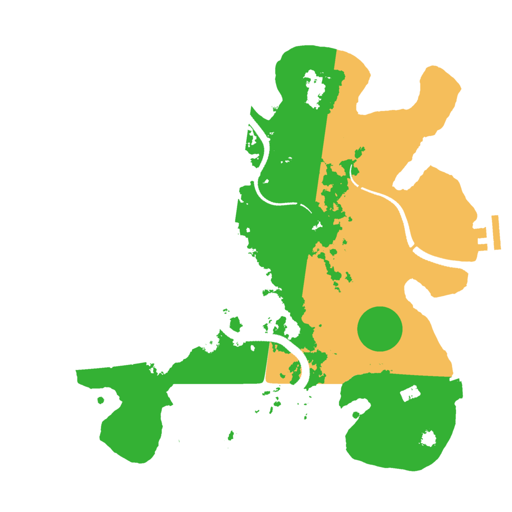 Biome Rust Map: Procedural Map, Size: 3000, Seed: 98432