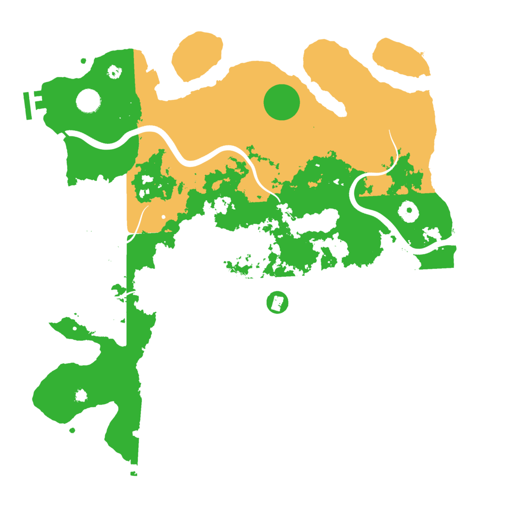 Biome Rust Map: Procedural Map, Size: 3700, Seed: 60206257
