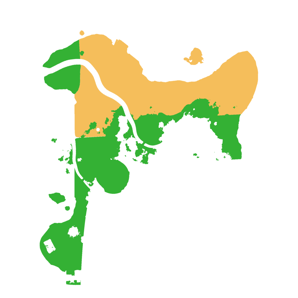 Biome Rust Map: Procedural Map, Size: 2500, Seed: 1660292904