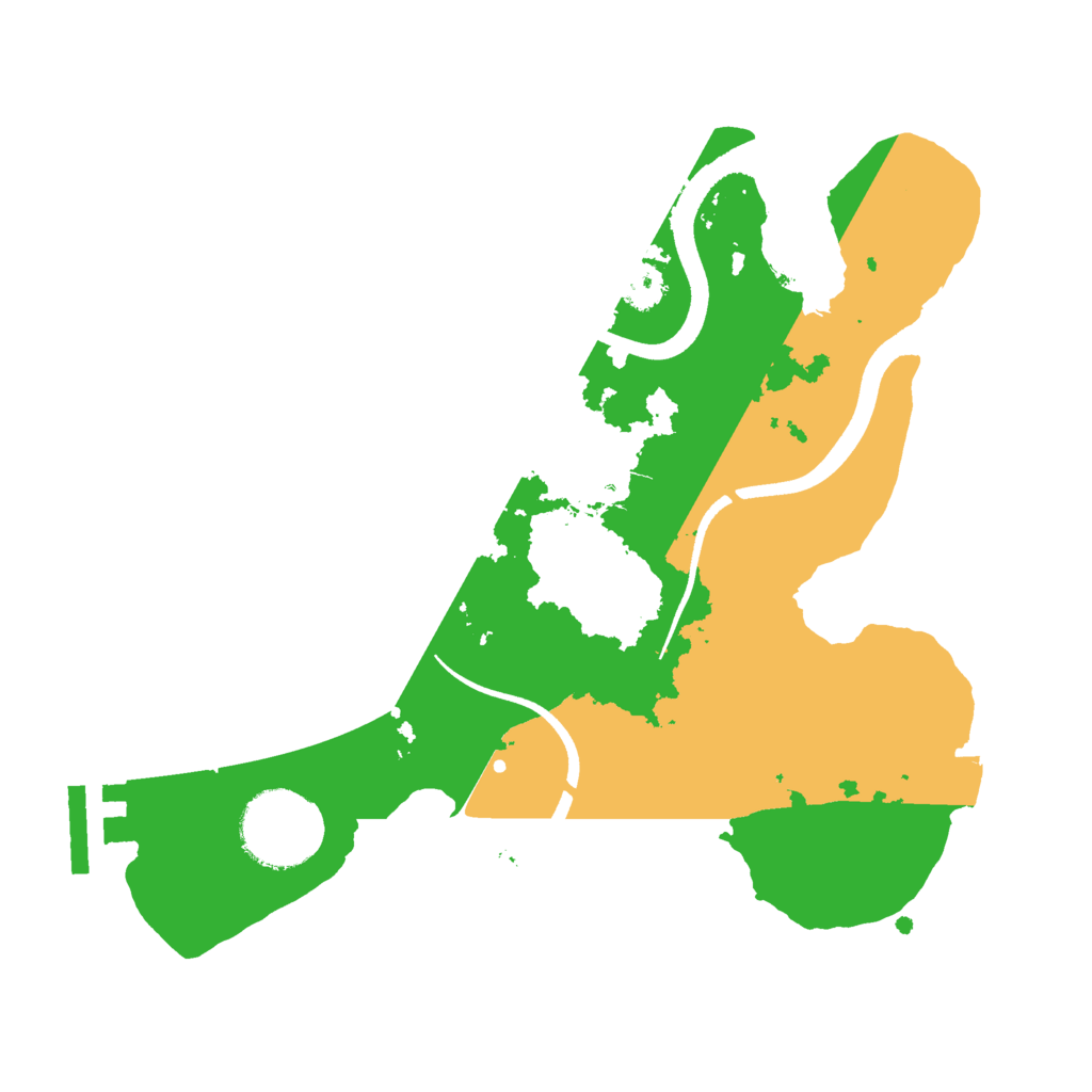Biome Rust Map: Procedural Map, Size: 2500, Seed: 949566408