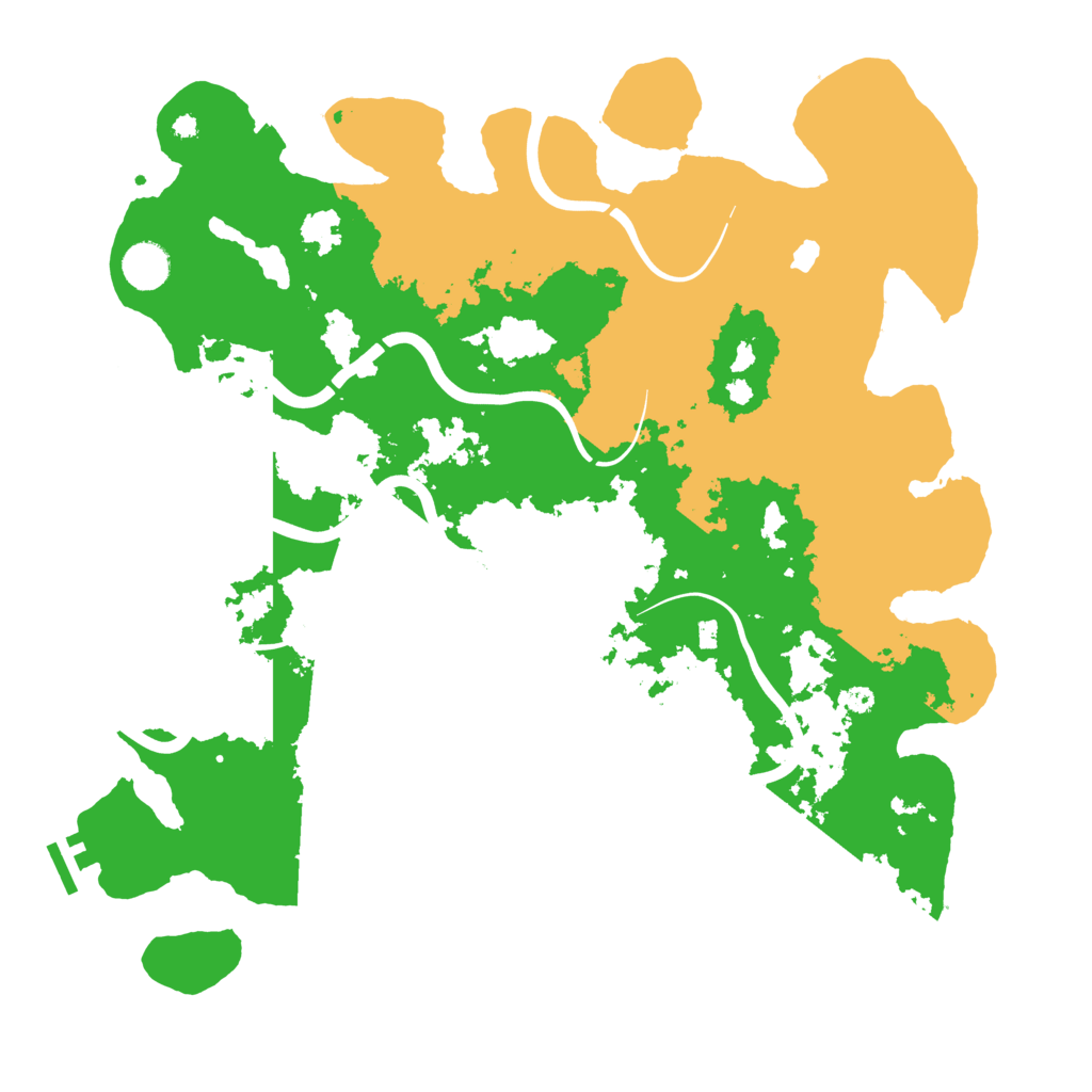 Biome Rust Map: Procedural Map, Size: 4096, Seed: 2021721176