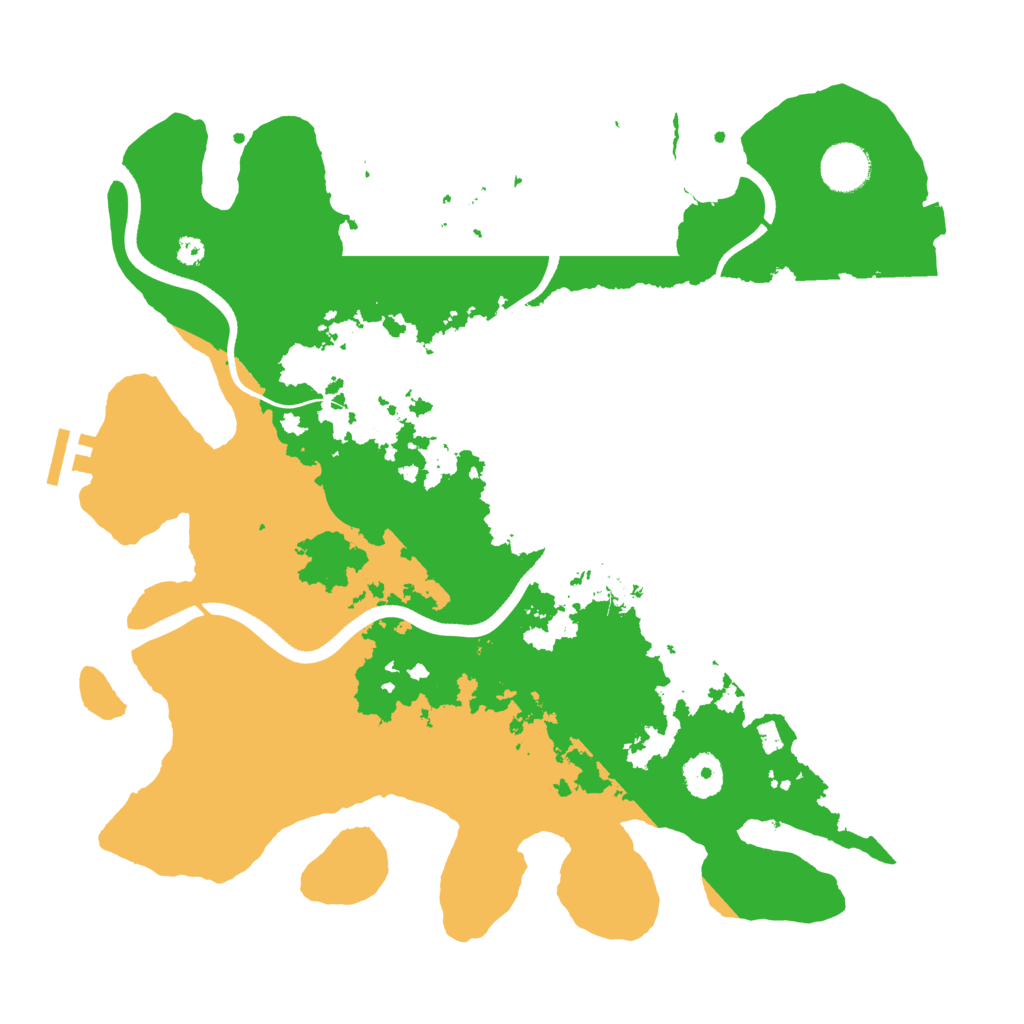 Biome Rust Map: Procedural Map, Size: 3650, Seed: 538528