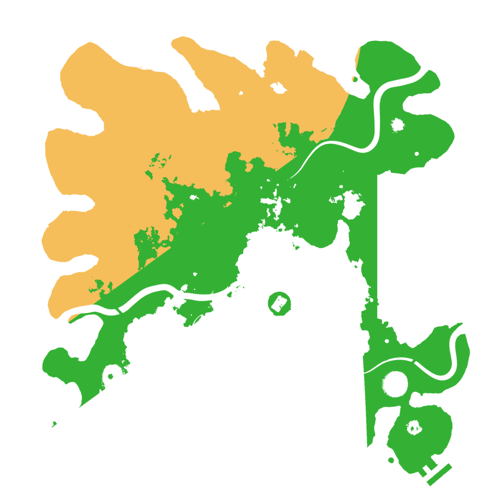 Biome Rust Map: Procedural Map, Size: 3500, Seed: 9444111
