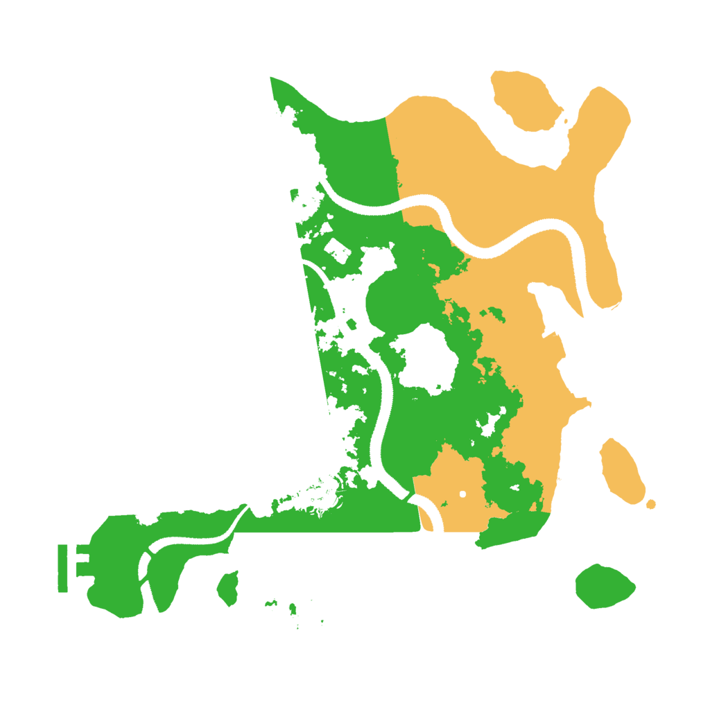 Biome Rust Map: Procedural Map, Size: 3000, Seed: 43839
