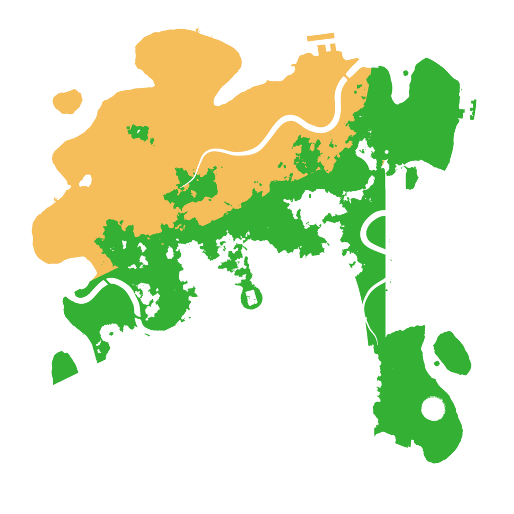 Biome Rust Map: Procedural Map, Size: 3800, Seed: 40857309