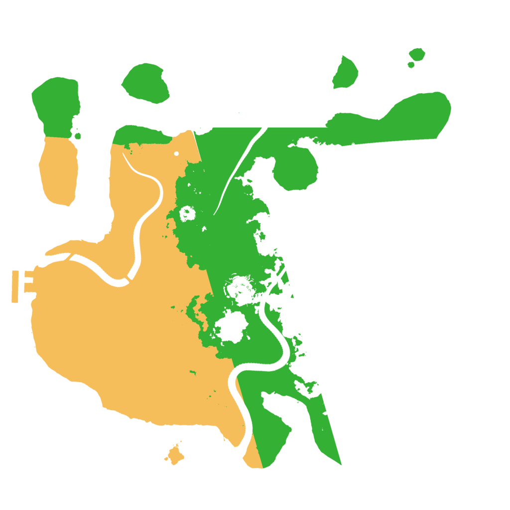 Biome Rust Map: Procedural Map, Size: 3200, Seed: 1184591789